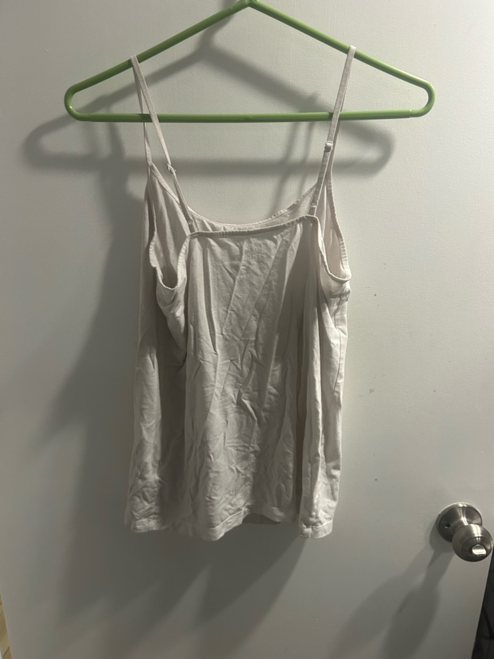 Time and Tru White Adjustable Strap Cami Tank